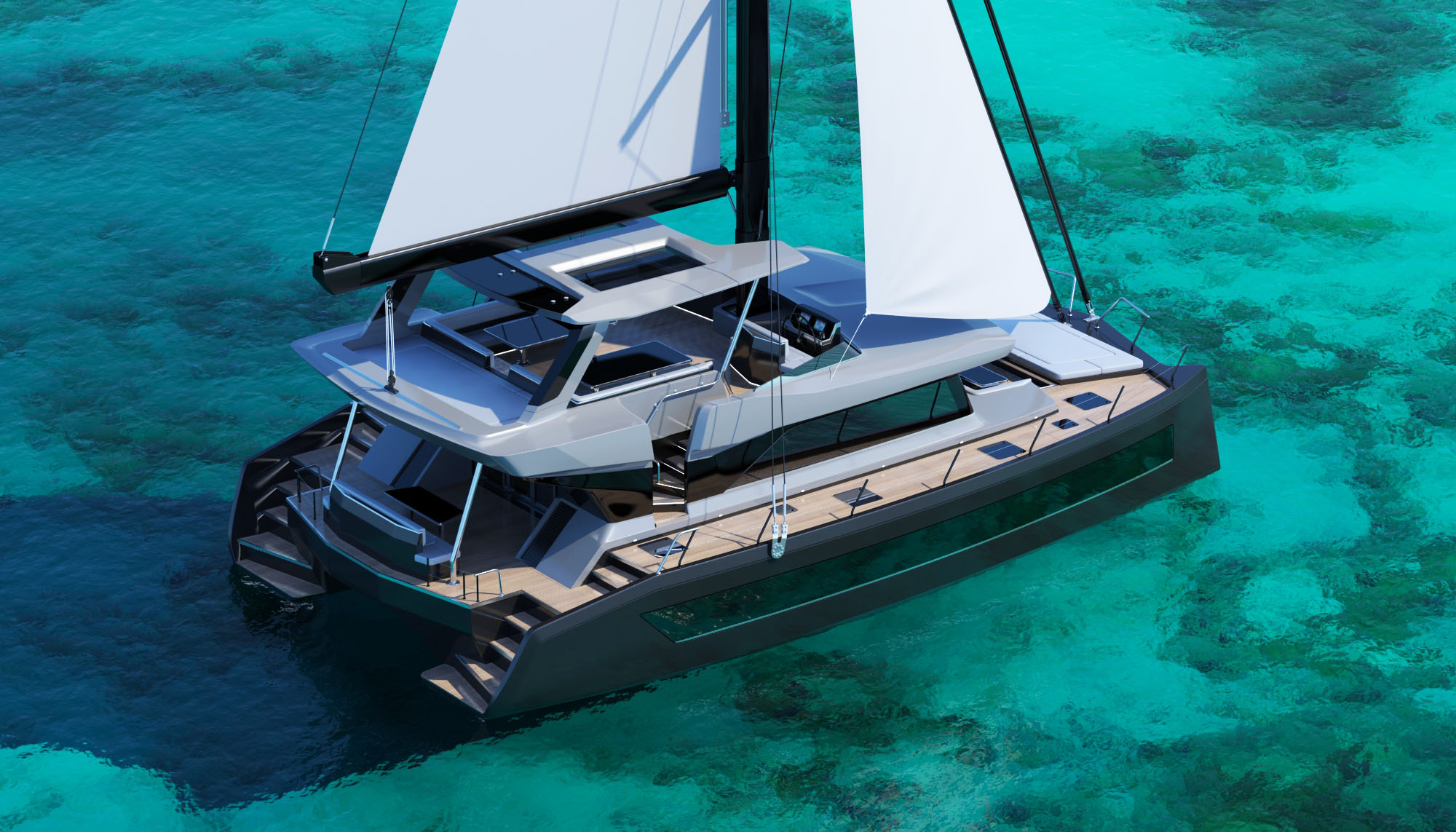 Catamaran yacht design