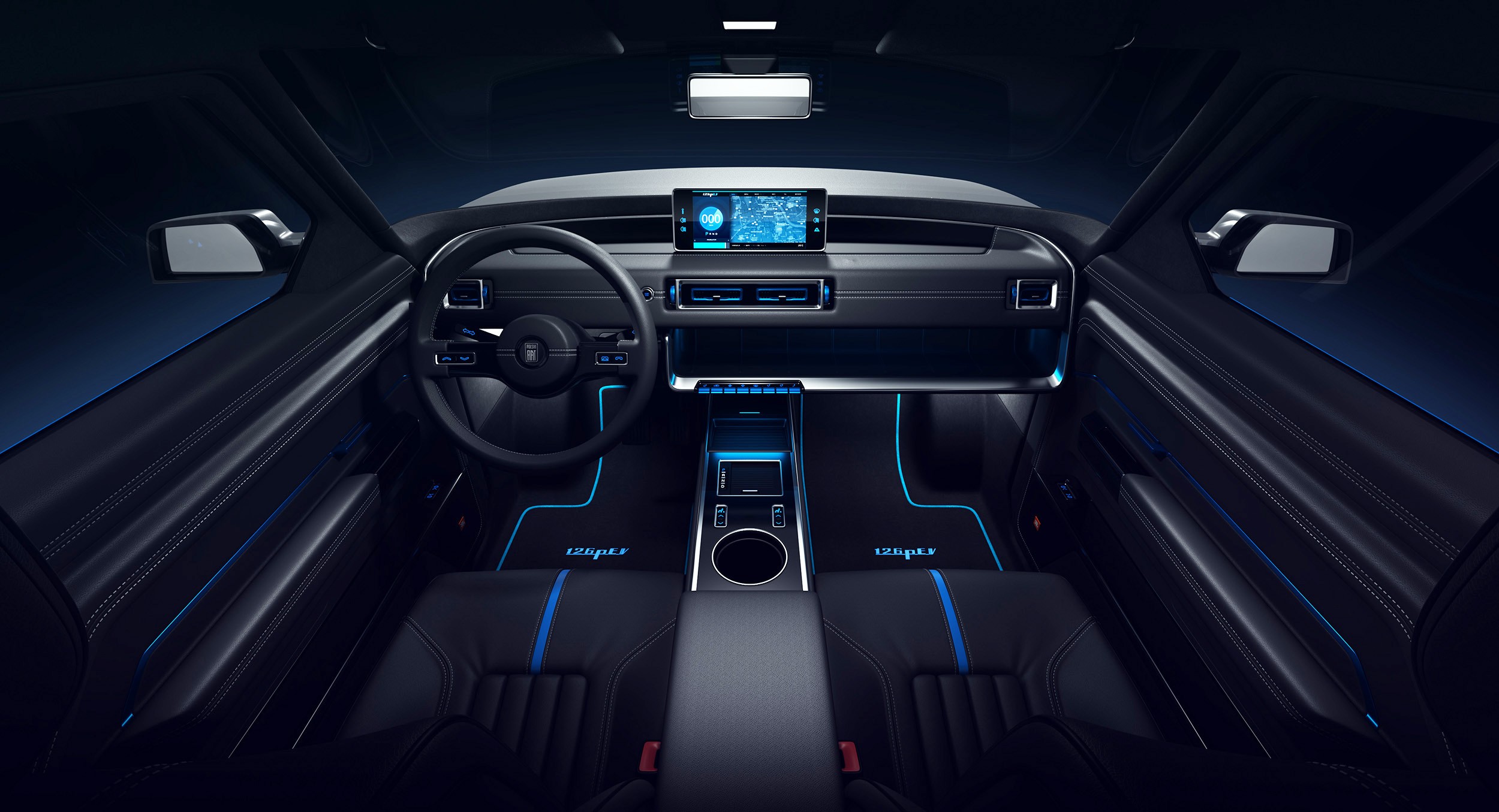 Fiat 126p Concept – projekt wnętrza samochodu