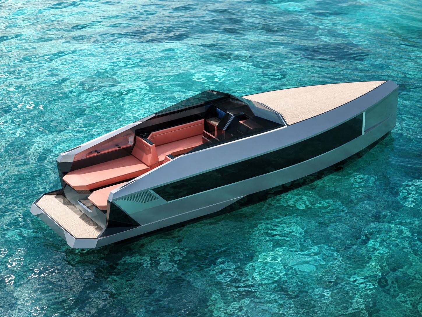 Futuro F30 – projekt wnętrza łodzi