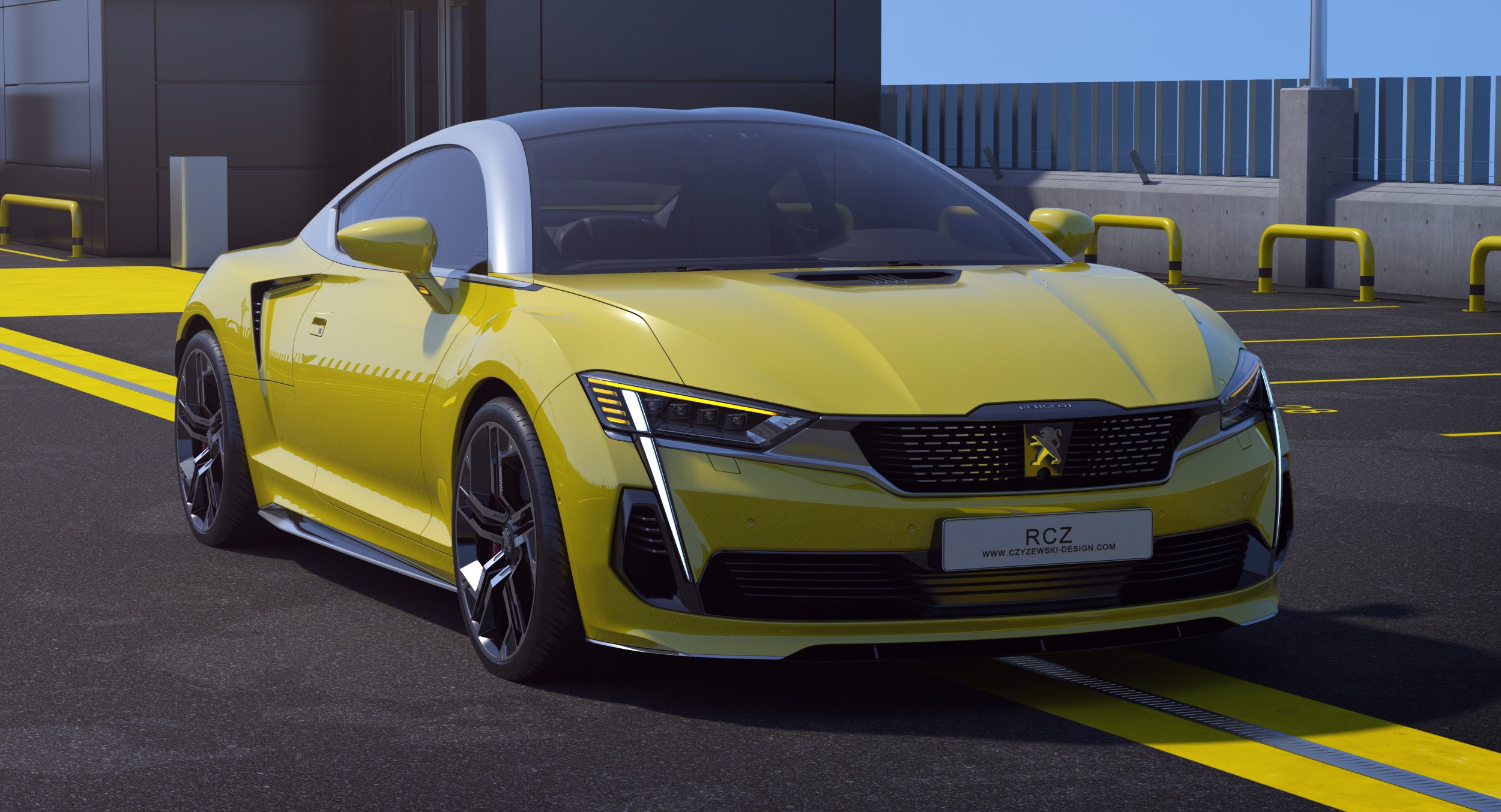 Peugeot RCZ Concept – widok przedniej części samochodu