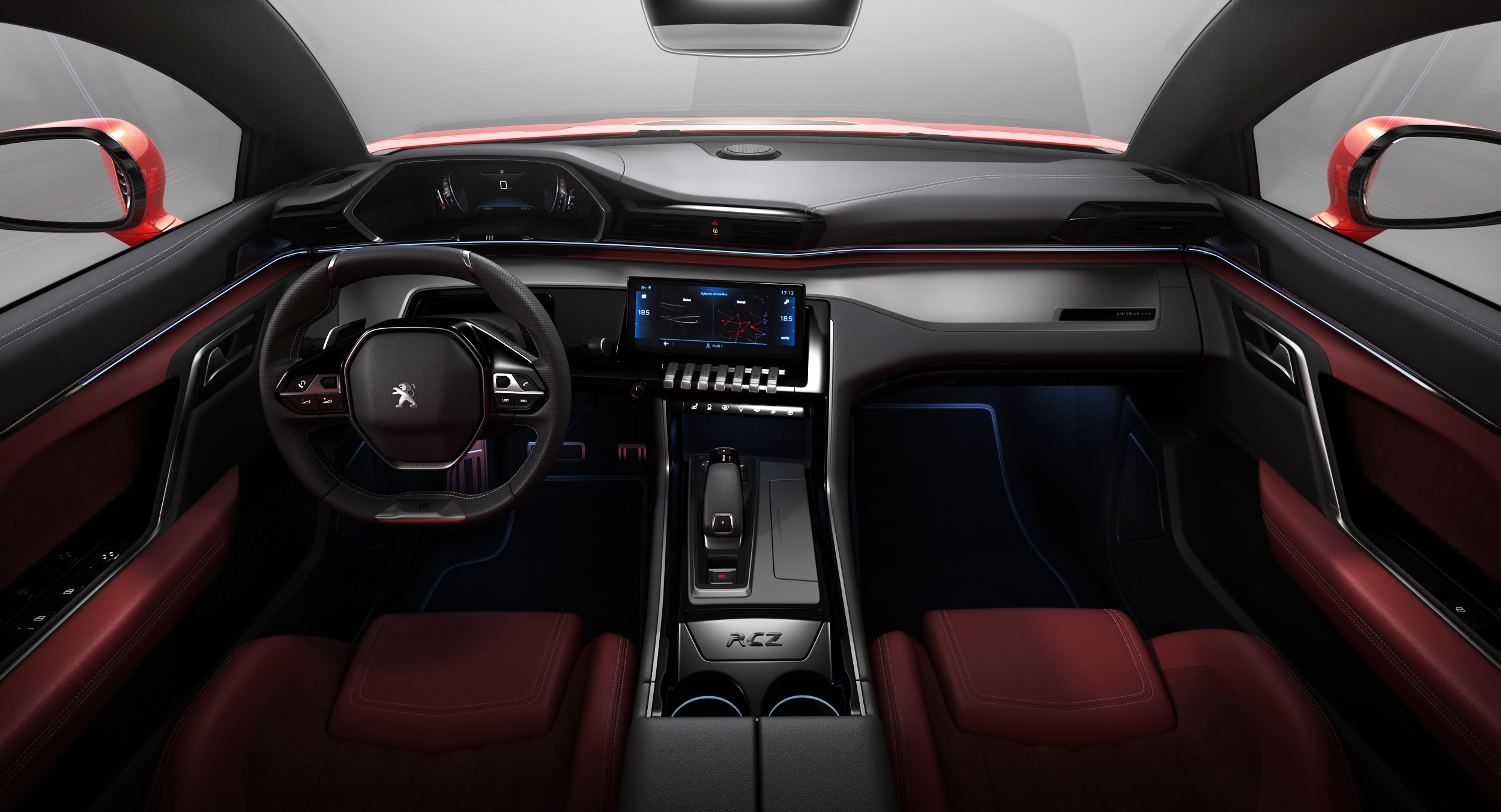 Peugeot RCZ Concept – projekt wnętrza samochodu