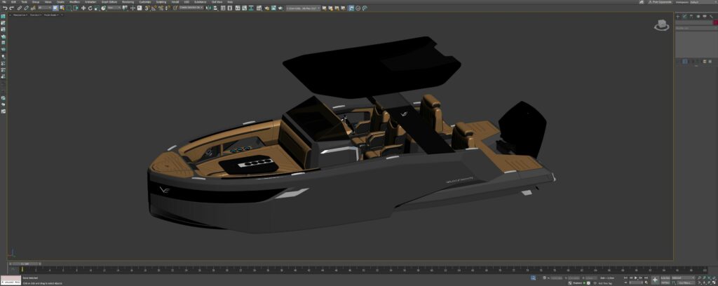 Model 3D produktu podczas procesu projektowania w Czyzewski Design
